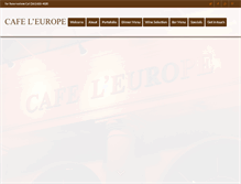 Tablet Screenshot of cafeleurope.com